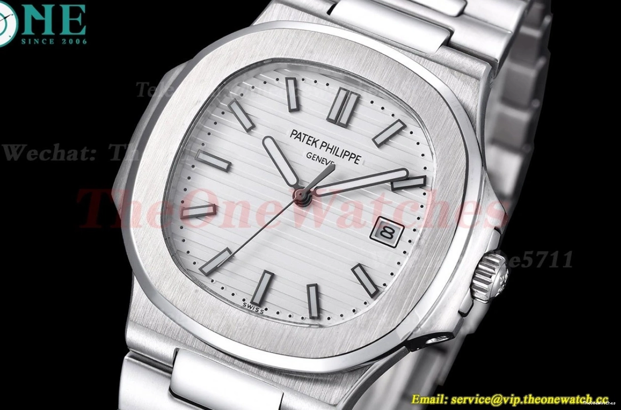 SS MY8215 Nautilus 5711 40mm SS GDF Dial White 0123